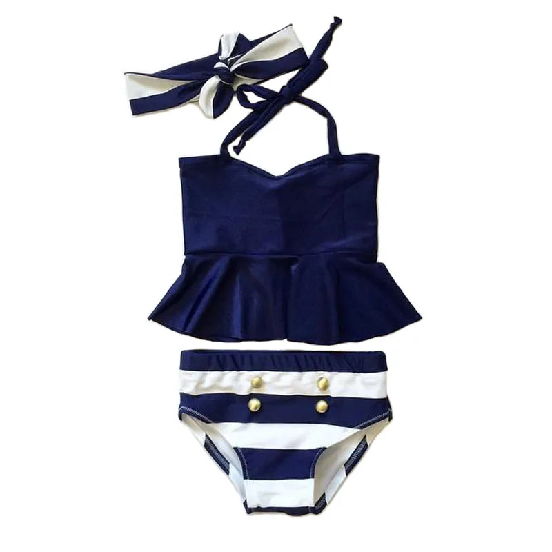 3PCS filles enfants léopard Swimwear Bikini Maillot de Bain Natation Costume Maillot de bain