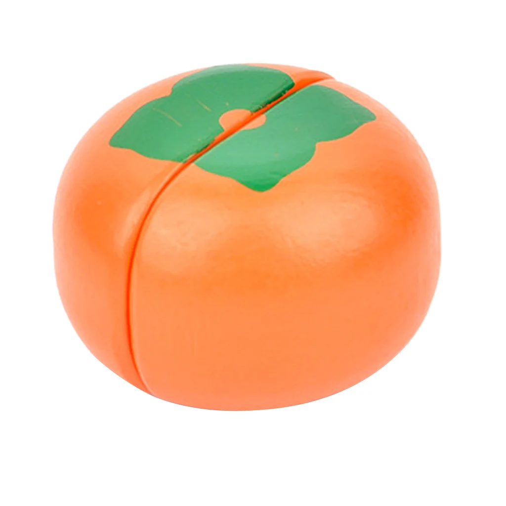 Wood Cutting Food Pretend Play Toy for Kid Toddler Educational Toy Tomato