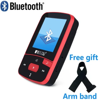 

RUIZU X50 Sport Bluetooth MP3 Player 8gb Clip Mini with Screen Support FM,Recording,E-Book,Clock,Pedometer