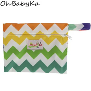 

Ohbabyka Mini Wet Bag for Mama Reusable Sanitary Napkin Menstrual Pads and Breast Pads Wet Dry Bags 18*14CM Baby Changing Bag