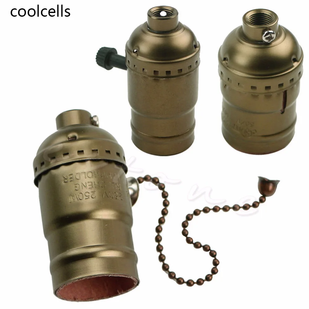Винтажная алюминиевая основа для лампы Эдисона E27 в стиле ретро|accessory socket|lamp