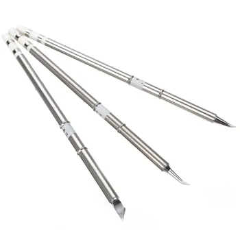 

1pc T12 Silver Soldering Iron Tips Heavy-duty Solder Station Tip Handle Welding Replace For HAKKO