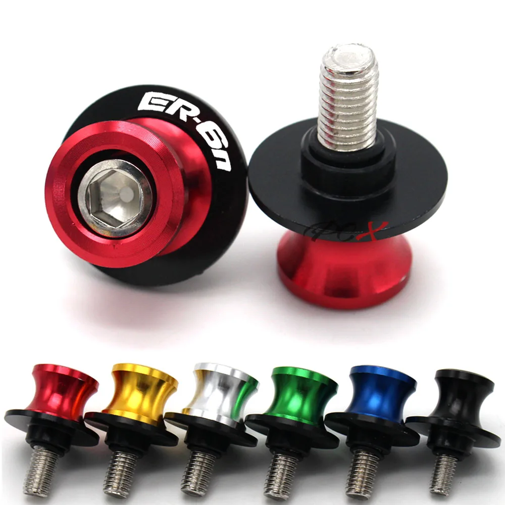 

Алюминиевые катушки для мотоциклов с ЧПУ, ползунок 10 мм, винты с подставкой для Kawasaki ER-6N ER6N ER 6N 2009-2016