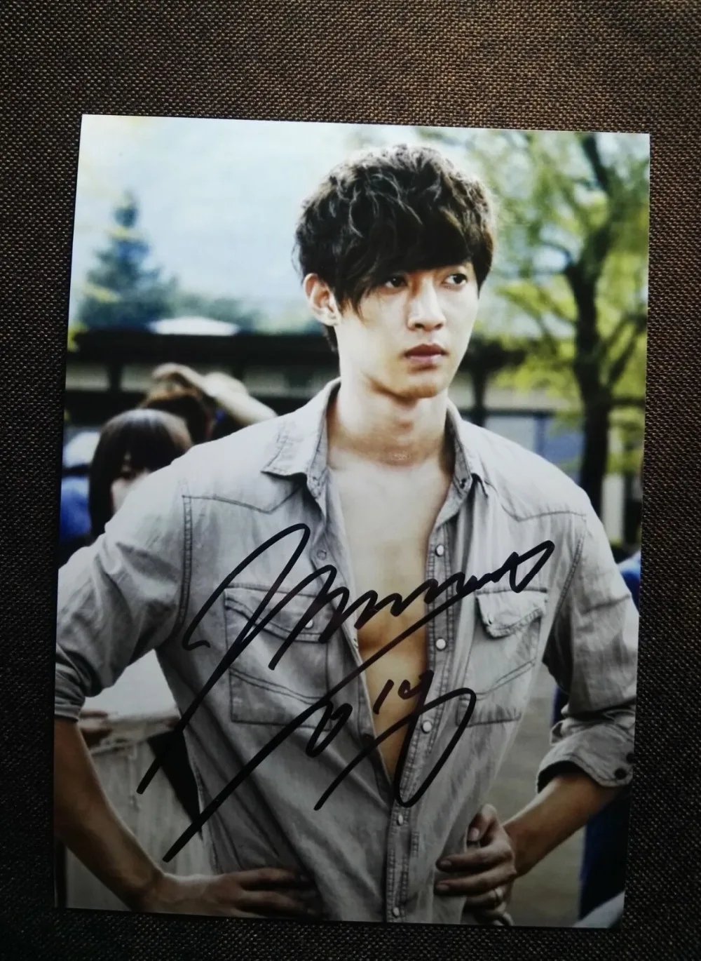 Hand Signed Kim Hyun Joong Autographed Photo 5 7 Inches K Pop