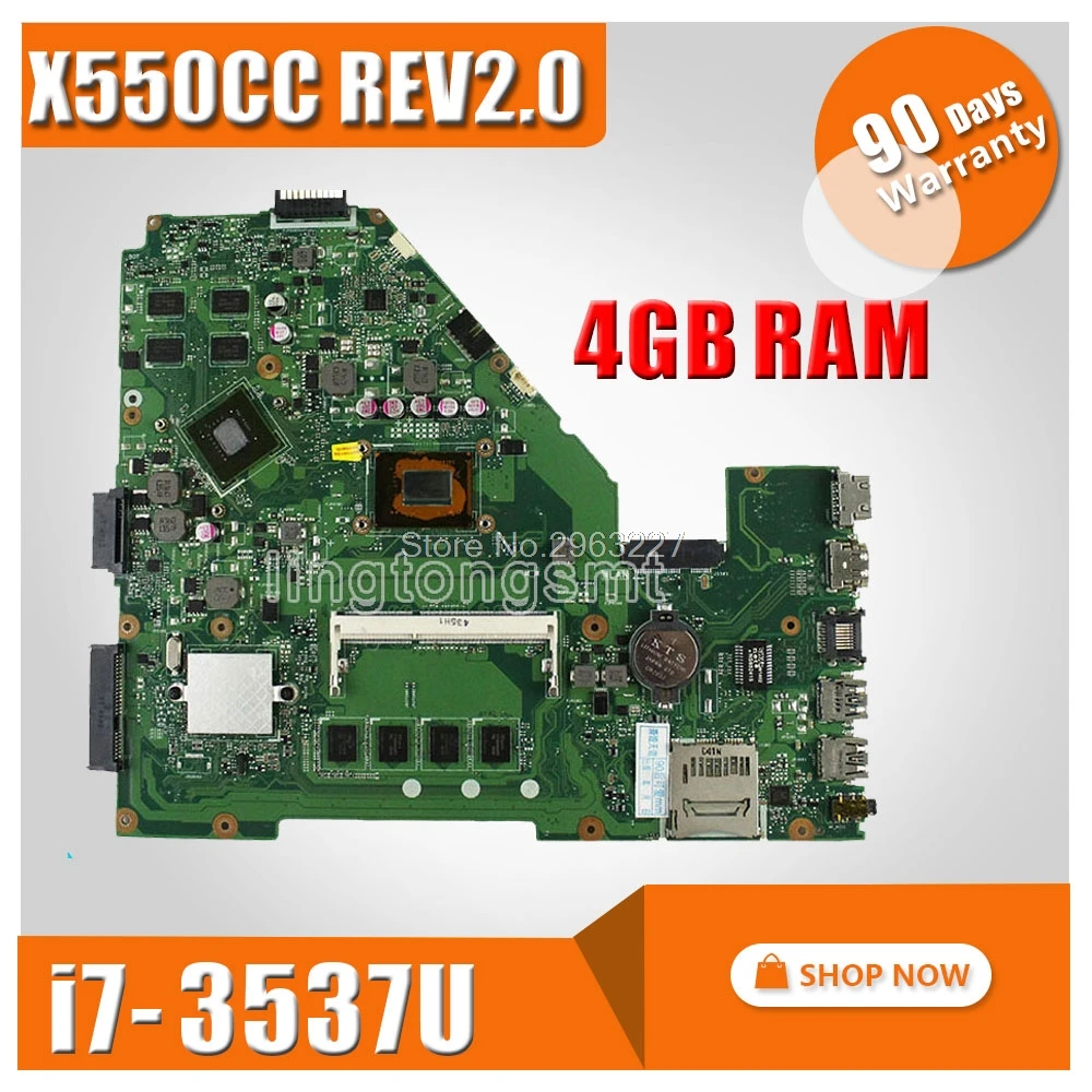 For ASUS X550CC X550CL Laptop motherboard X550CC X550VC X550C Y581C ...