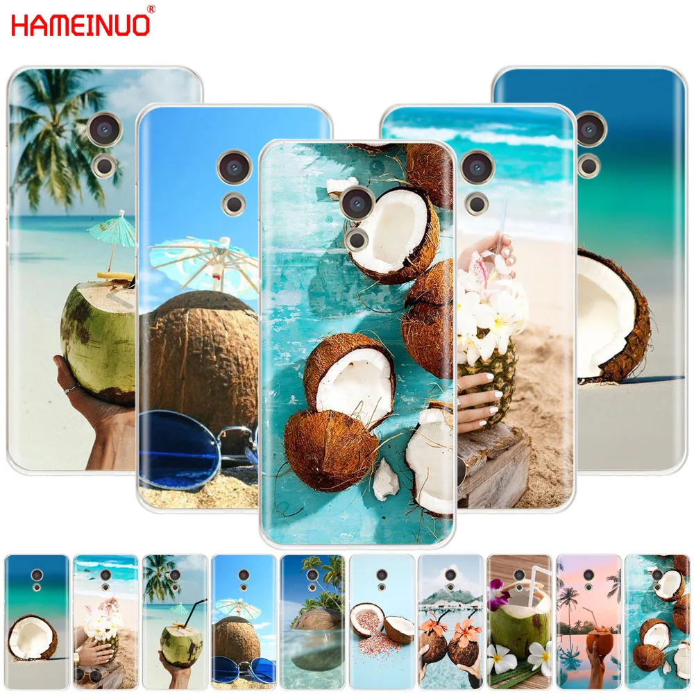 

HAMEINUO Coconut on the beach Cover phone Case for Meizu M6 M5 M5S M2 M3 M3S MX4 MX5 MX6 PRO 6 5 U10 U20 note plus