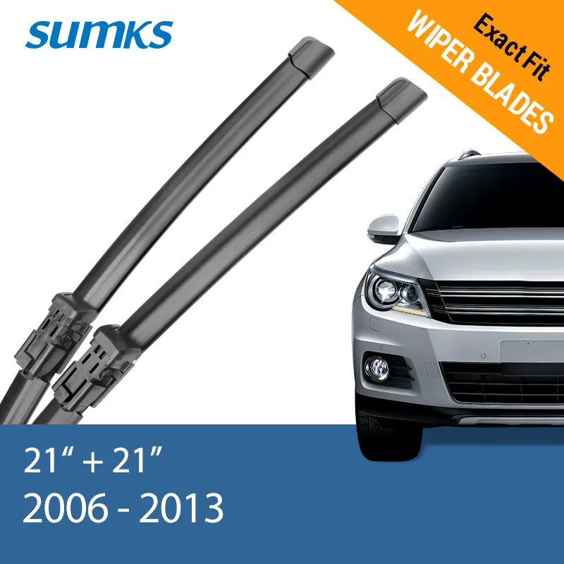 Sumks стеклоочистителей для Skoda Roomster 2"& 21" Fit кнопка 2006 2007 2008 2009 2010 2011 2012 2013 - Цвет: 2006 - 2013