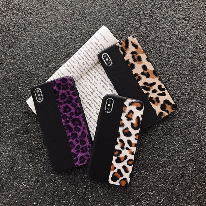 

Fashion Leopard Print Phone Case For iphone 6 6s 7 8 plus Case For iphoneX XS Max XR Back Cover Luxury Soft Cases Colorful Capa