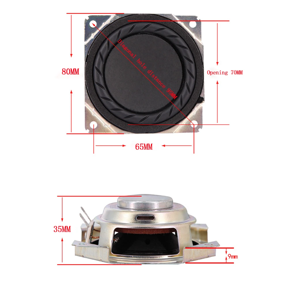 Tenghong 2 шт. 3 дюймовые басовые колонки 4Ohm 20 Вт портативная аудио Колонка ультра