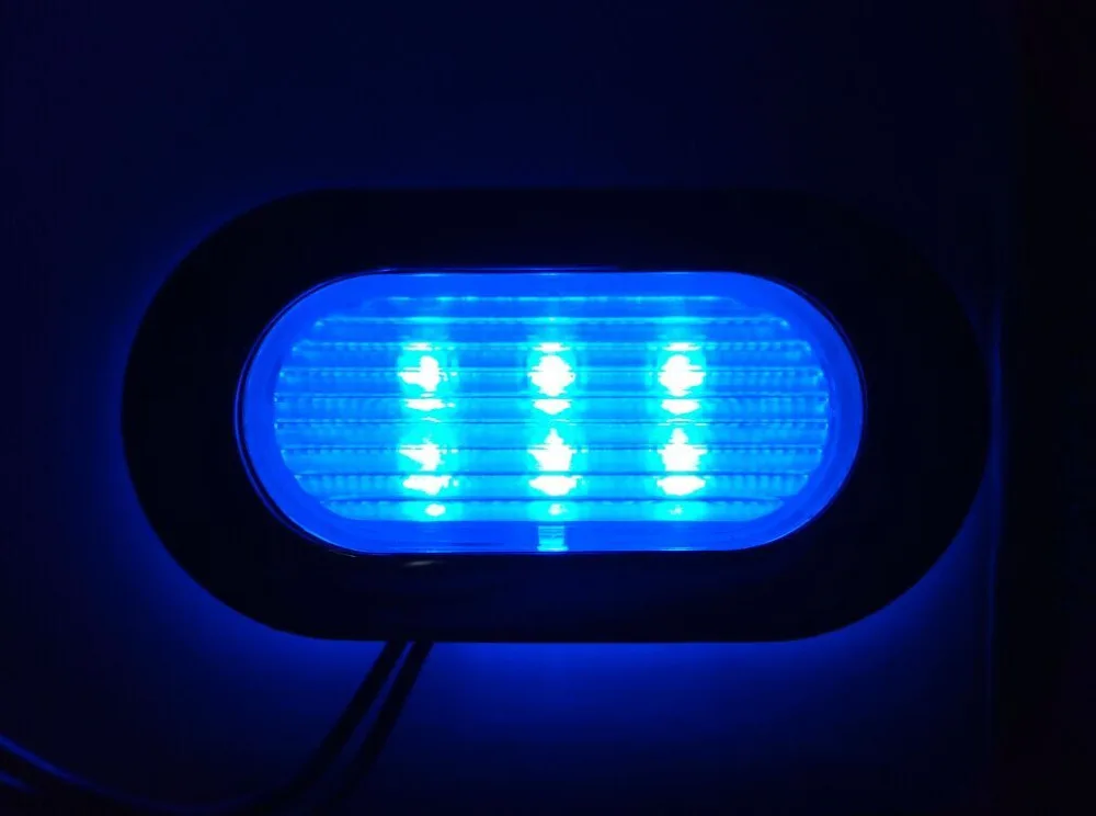 Marine Boat Yacht Stain Dome Step Light 12V LED ceiling Light Blue