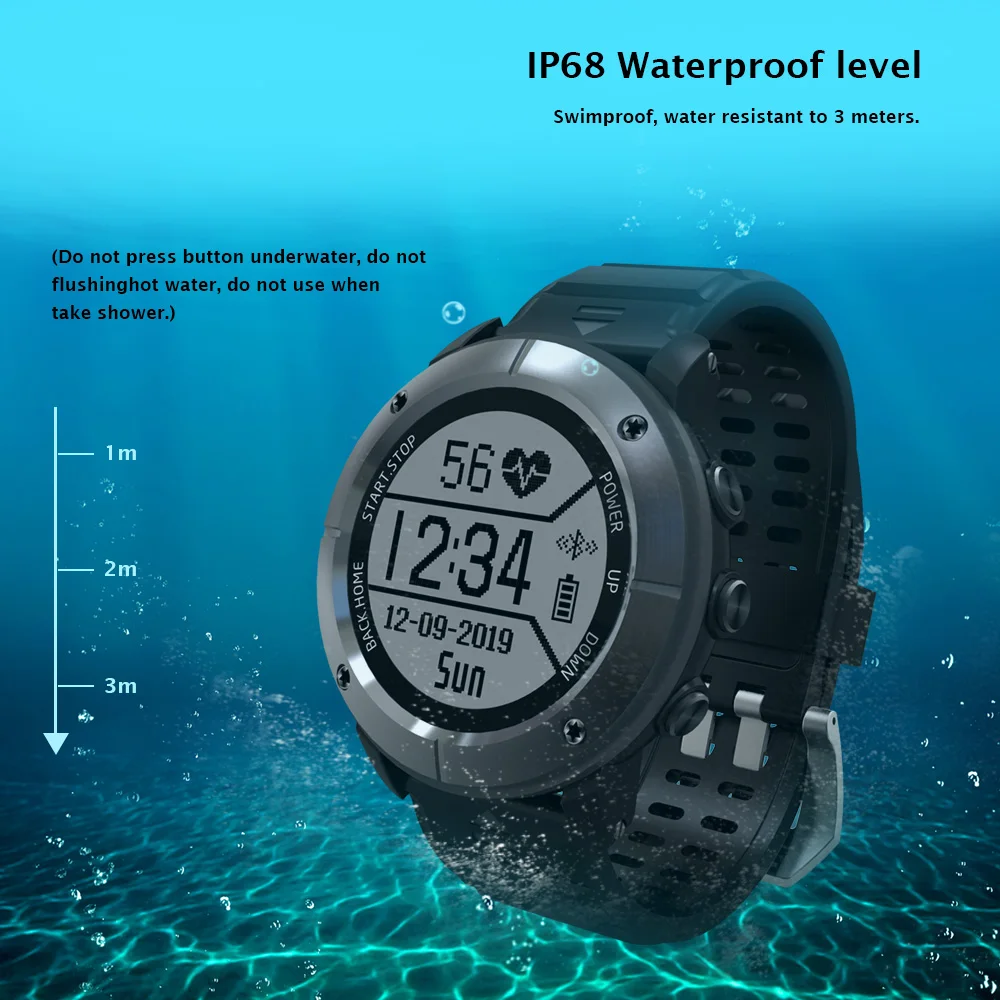  Makibes G06 Smart Uhr Multisport-fahrrad GPS Uhr Männer Armbanduhr Herz Rate Monitor IP68 Wasserdic