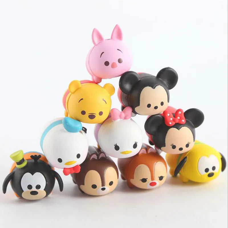 

Tsum Tsum 10Pcs/lot 3.8CM Tsum Tsum Donald Mickey Winnie Duck Toys Cute Elf Doll Bathing Toy Juguetes For Chirldren Gift