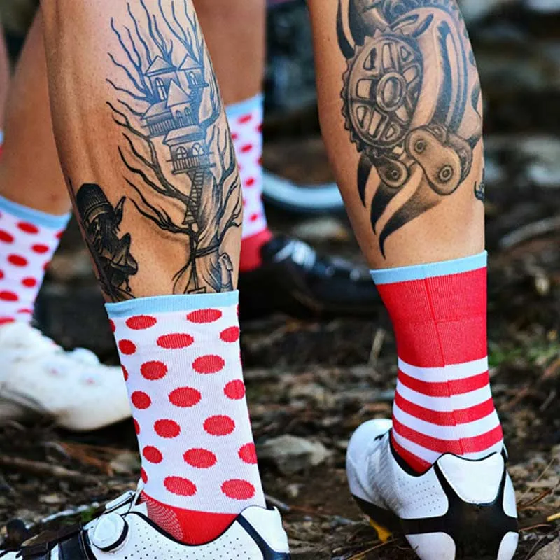 Высококачественные Профессиональные MTB горный велосипед велосипедные носки мужские спортивные дышащие Компрессионные носки велосипедные носки уличные носки