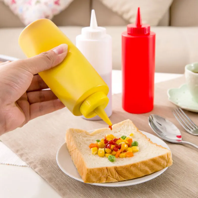 

240Ml/360ML Squeezes Salad Ketchup Sauce Bottle Squeeze Dispenser Cruet Bottles Kitchen Accessories Kitchen Cooking Tools