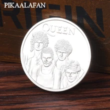 PIKAALAFAN американские и европейские звезды queen группа серебряный памятные монеты позолоченные рок-группа меломаны собирать Иностранные монеты