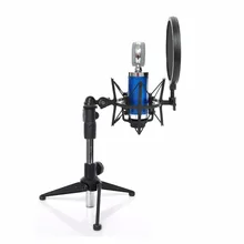 FREEBOSS ES-4-SB профессиональный проводной Конденсатор(запись/хор) микрофон с подставкой для микрофона