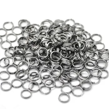 

5000Pcs Gunmetal Alloy Double Loops Split Jump Rings Jewelry Findings 6x0.6mm