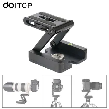 

DOITOP Folding Z Type Stand Holder Professional Tripod Kit Flex Tilt Head Pan Ball Head Folding Desktop Compatible DSLR Cameras