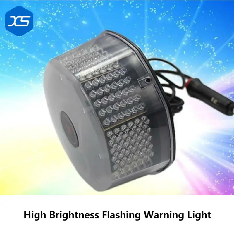 

1 Pcs 12V 30W 240A Round 240led Auto Warning Lights 10000Hrs Lifespan Car Accessories Red & Yellow Color, Led Flash Light