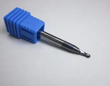 

wholesale 10PCS diameter 2mm HRC45 R1.0 2 flutes Tungsten Carbide Ball Nose End Mill CNC machine milling cutter for metal work