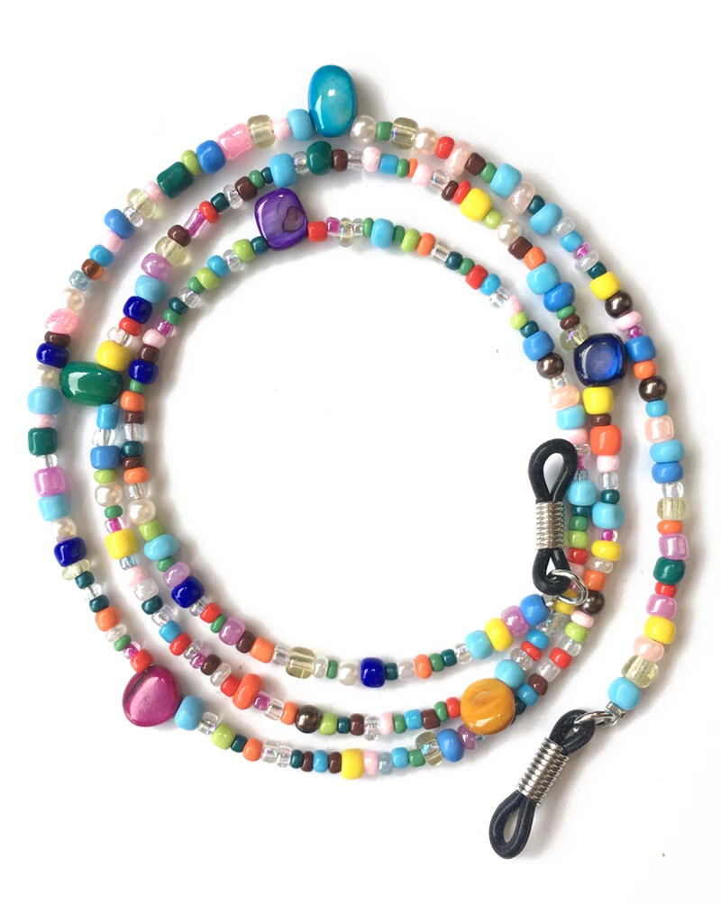 Trending Gemstone Bean Glasses Necklace detail (6)