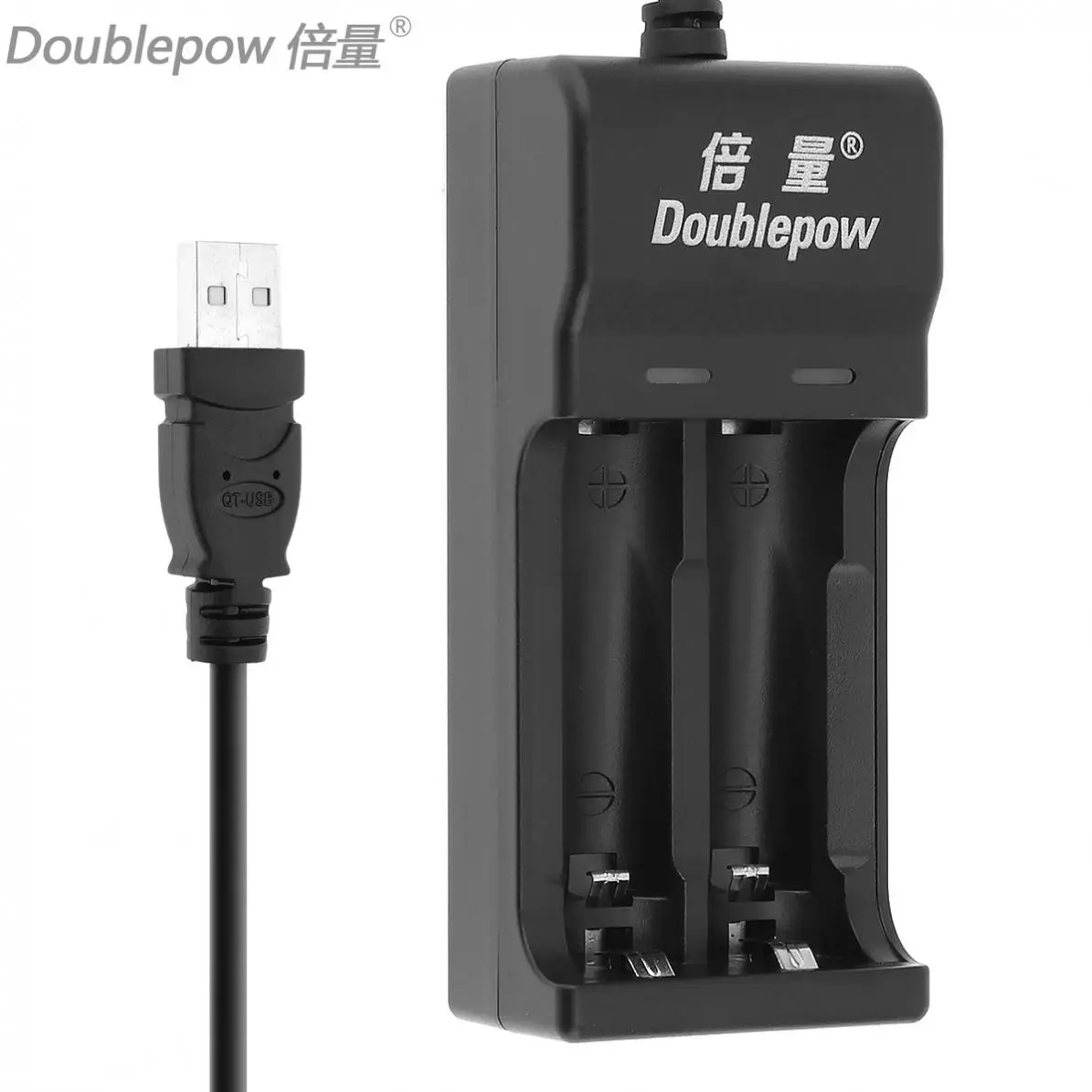 

New Doublepow 2 Slots Quick Intelligent USB Charger with LED Indicator for AA / AAA / Ni-MH / Ni-CD Battery