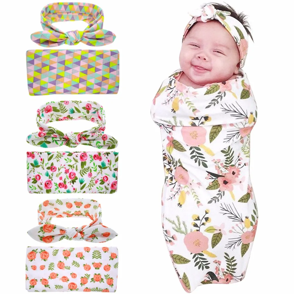 Nosii 90x90cm 0 6M Infant Newborn Baby Rose Flower Swaddle Bath Sleep