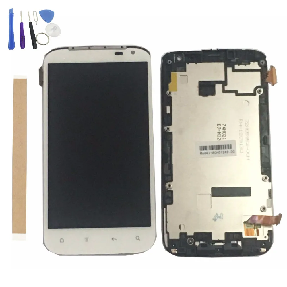 ЖК-дисплей 4 7 дюйма для HTC Sensation XL X315E G21 с сенсорным стеклом в сборе рамкой черного