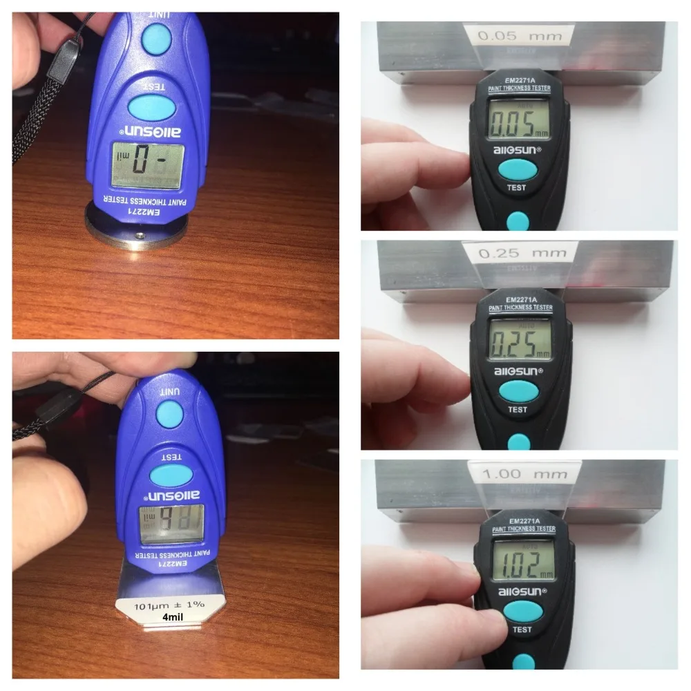 Digital Mini Automobile Thickness Gauge paint coating meter paint thickness gauge thickness gauge Car Paint Coating Tester Meter LCD Display