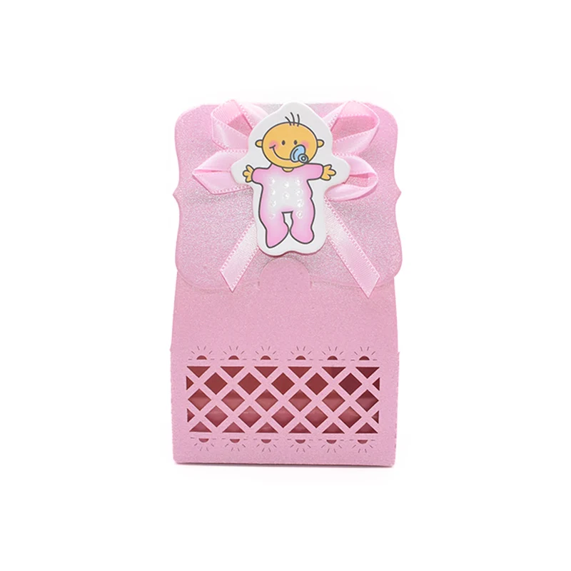 12pcs Baby Shower Favor Candy Boxes with Ribbons, Cute Boy Girl Gift Packaging for Kids... - SKU FCBR0928 - UGI Packaging