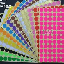 dia.1.6cm красочный круглый пустой бумажные наклейки, 1440 шт. много/подарочная упаковка этикетки/ценник/DIY красный наклейки/логотип