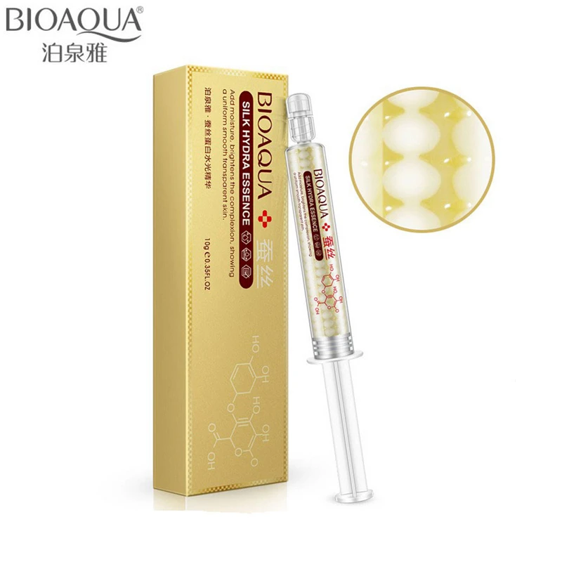 

BIOAQUA Skin Care Silk Hydra Essence Protein Hyaluronic Acid Liquid Moisturizing Anti Wrinkle Collagen Smooth Face Cream 10ML