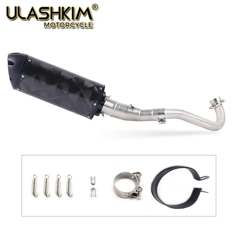 

Motorcycle Full System Exhaust Muffler Escape Middle Link Pipe Slip On For yamaha XMAX300 XMAX250 XMAX400 2017 2018
