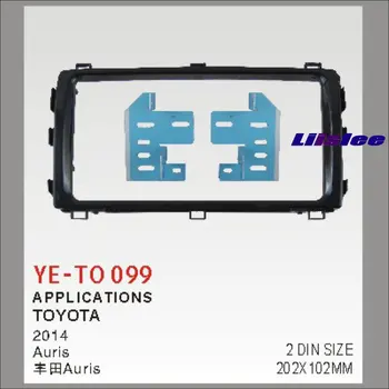

Double 2 DIN Audio Frame Panel Fascia Board For Toyota Auris/Altis/Corolla 2012-2014 Dash Mount Kit Adapter Bezel Facia