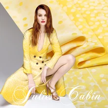 50 см/Лот) жаккардовая парчовая Ткань для шитья шириной 59 дюймов вес 175 г/м окрашенная пряжа ткань с узором в горошек