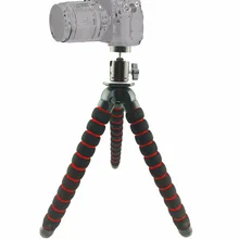Mini Flexible Tripod Stand with phone clip holder Octopus Tripod with ball head Gimbal For Gopro DSLR Xiaoyi Sjcam Cameras