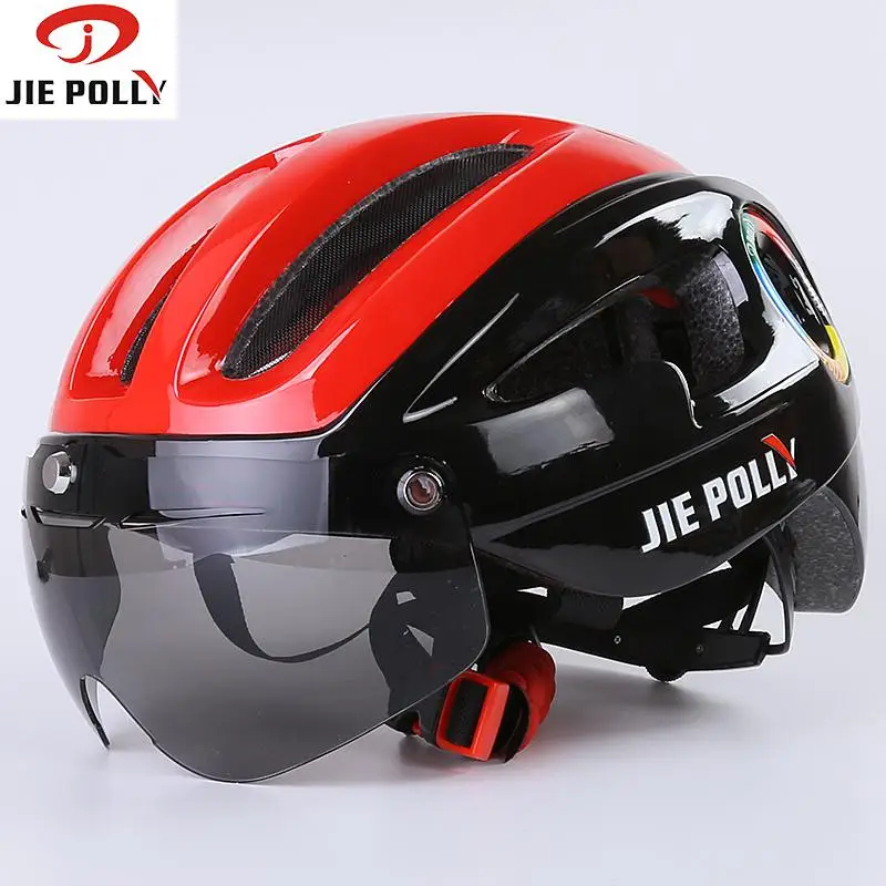Ultralight Bicycle Cycling Helmet with Removable Visor Glasses