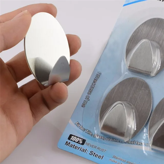 Buy Stainless Steel hanger Self Adhesive Hooks Tiles