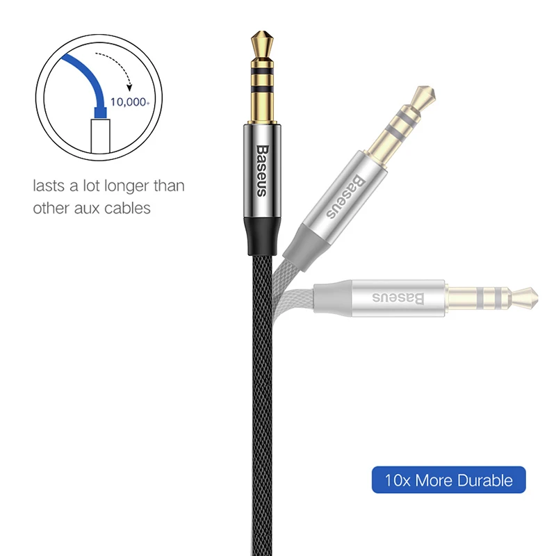 Baseus 3.5mm Jack Aux Cable for Speaker Headphone Car Aux Audio Cable for iPhone 5 6 Xiaomi redmi 5 4x Oneplus 5t MP3 Music Cord Baseus 3.5mm Jack Aux Cable for Speaker Headphone Car Aux Audio Cable for iPhone 5 6 Xiaomi redmi 5 4x Oneplus 5t MP3 Music Cord