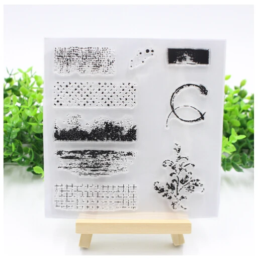 Swovo 14*14cm DIY Transparent Clear Silicone Stamps Cutting Dies for Scrapbooking Card Making | Дом и сад