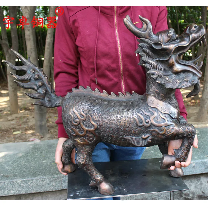 

Yu Zhuo bronze copper kylin of auspicious decoration Home Furnishing lucky gifts