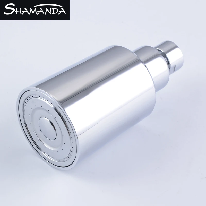 Bathroom Solid Brass High Pressure Small Matte Black Rain Shower Head Wall Mounted ABS Chrome Adjustable Bath Top Spray Shower