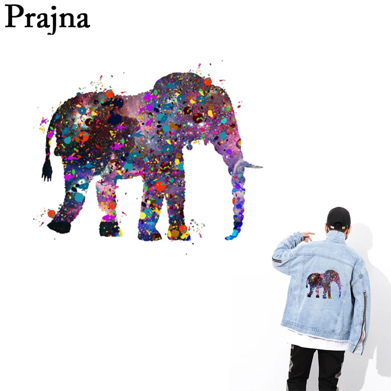

Prajna Heart Parches Iron On Transfer For Clothes Fabric Elephant Patches Clothing Heat Transfer Vinyl Patch Sticker Applique E