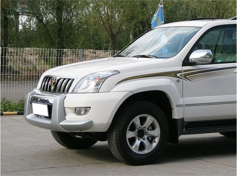 Защита переднего бампера для Toyota LAND CRUISER PRADO 120 2003.2004.2005.2006.2007.2008.2009 Высокое качество авто бампер пластина