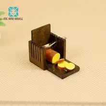 Кукольный домик Миниатюрный Хлеборезка украшение для кукольного дома кухня модель тост в 1/12 шкале