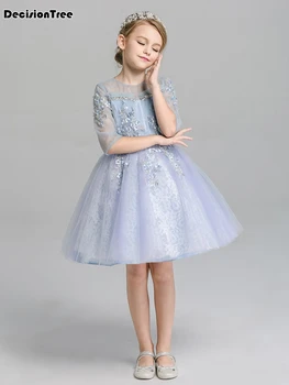 

2019 new kids tutu birthday princess party dress for girls infant lace children bridesmaid elegant dress for girl baby girls