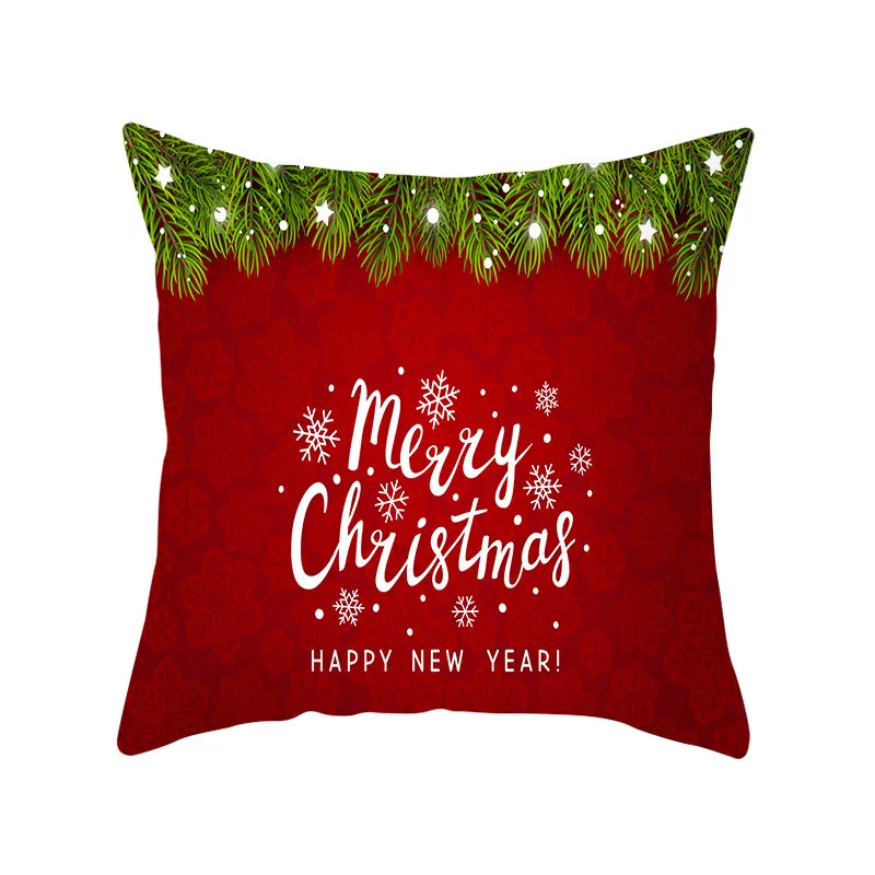 Рождественский Санта-Клаус Рождественский Чехол на подушку автомобиль домашний диван декоративная наволочка плюшевая Декоративная Подушка Чехол - Цвет: 36