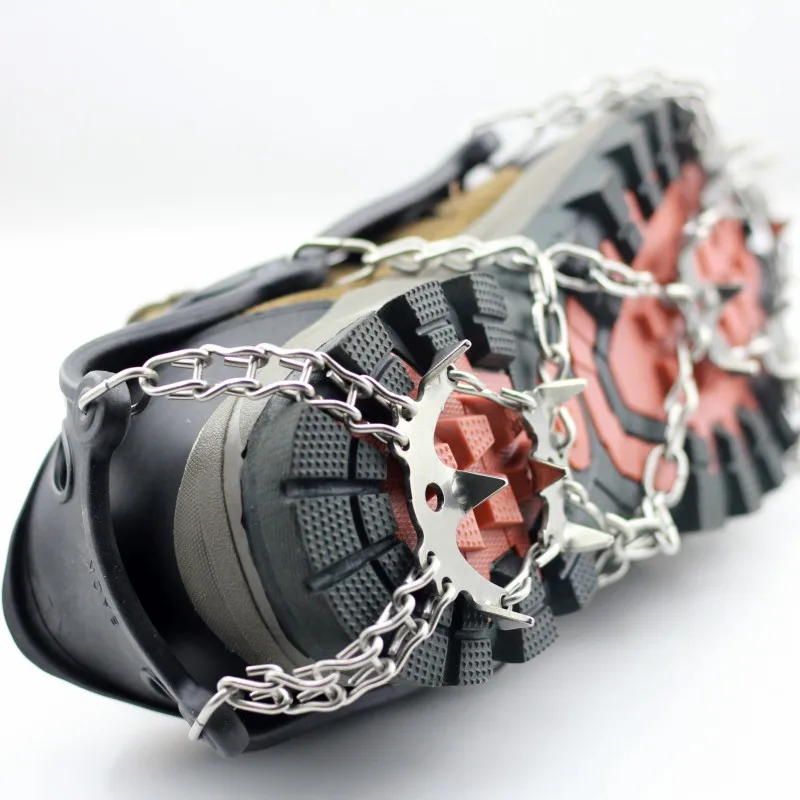18 claw stainless steel teeth anti slip snow shoes ice Gripper with