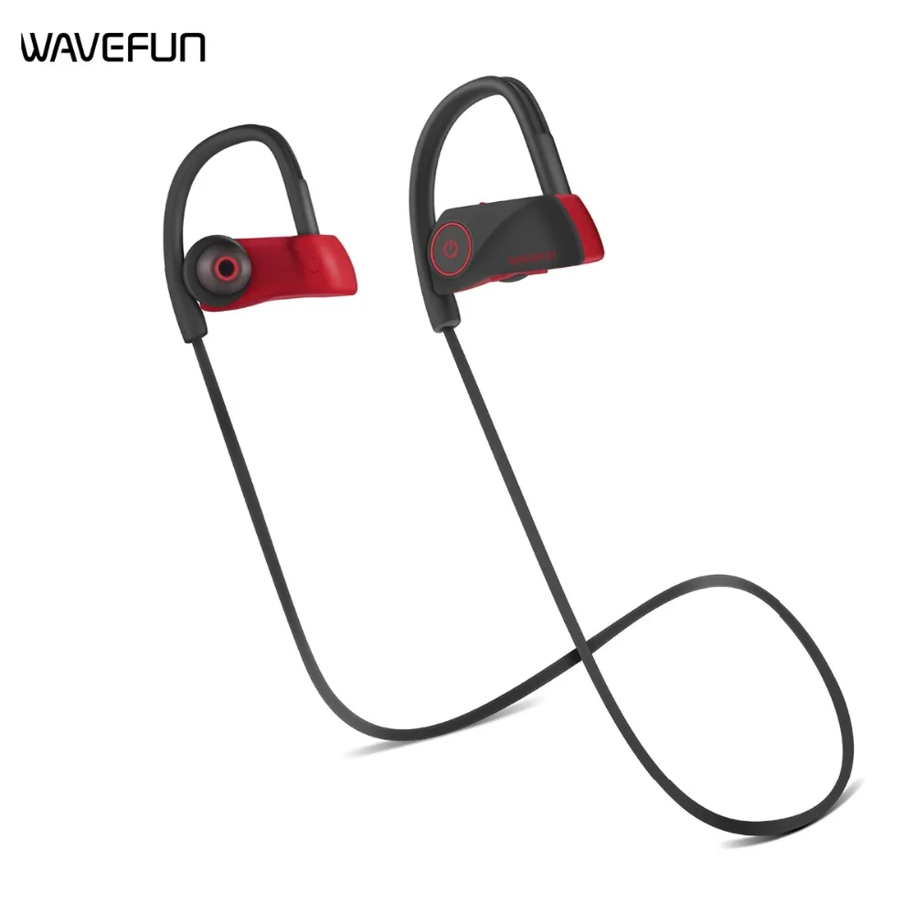 Wavefun Спорт Bluetooth V4.1 наушники Беспроводной IPX7 Водонепроницаемый стерео бас