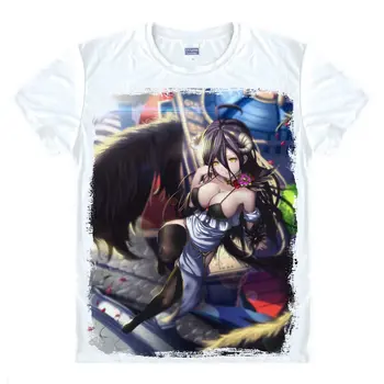 

overlord anime T-Shirt Swords of Darkness Shirt couple T-shirts Anime characters Kawaii Quick Drying Casual T-Shirts Janpanese A